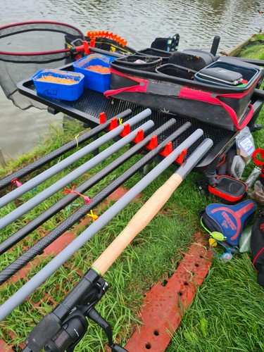 Fishing pole roost side tray - fishing,